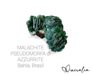 mineralia - malachite pseudomorfa di azzurrite
